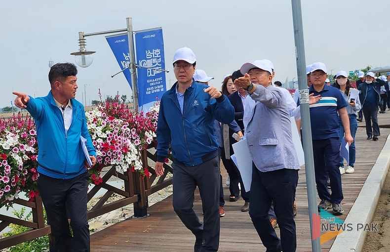 정명근 화성시장, ‘제13회 화성 뱃놀이 축제’ 개막전 행사장 일대 현장점검