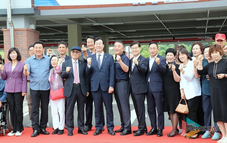 정명근 화성시장, 봉담2지구 다목적체육관 개관식 참석