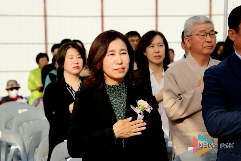 김경희 화성시의회 의장, 주민들의 소통공간 '반월도서관 건립 착공식' 참석