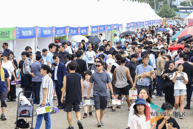 제11회 화성송산포도축제, 궂은 날씨 속 뜨거운 성황