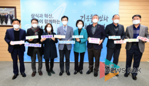 신안산선 연장 주민 건의문 전달