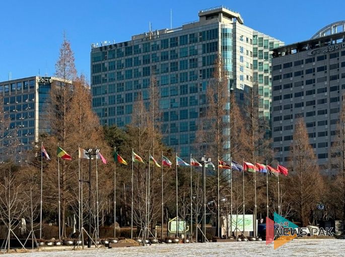 일산호수공원 만국기 게양대