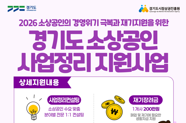 “다시 일어설 힘 보탠다”... 경상원, 폐업 소상공인 ‘재기장려금 200만원’ 지원