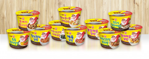 오뚜기가 맛있는 오뚜기 컵밥 전 제품의 밥 양을 20% 증량했다