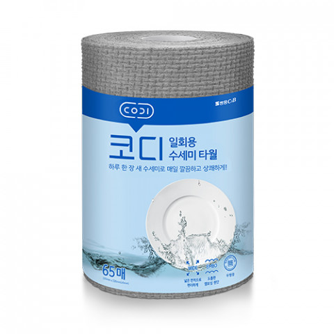 MSS Holdings가 넓은 면적과 올록볼록한 엠보싱으로 부드러운 거품 세척을 할 수 있는 ‘코디 일회용 수세미 타월’을 출시했다