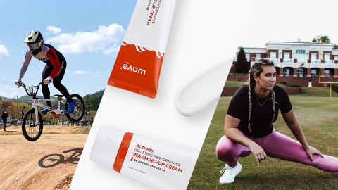 왼쪽부터 BMX 사이클 국가대표 윤준수 선수, 미국 봅슬레이 청소년 국가대표 로렌 브쇼조브스키(Lauren Brzozowski)