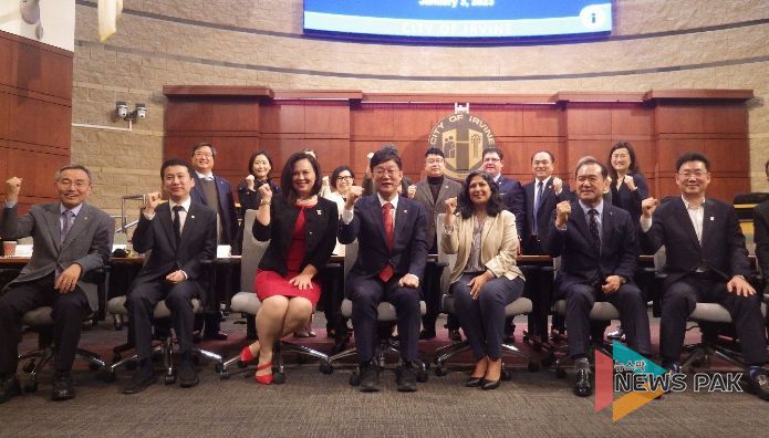 이민근 안산시장, 미국 지자체 성공사례 어바인시 방문