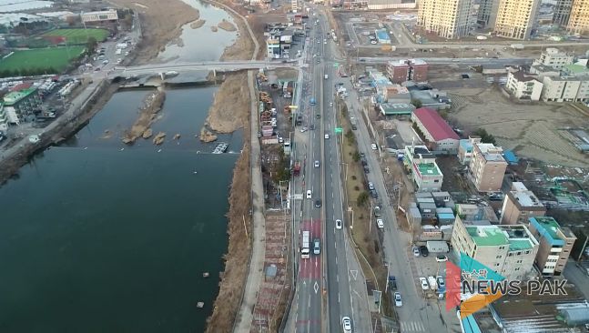 처인구가 경안천교를 31일 전면 개통했다.