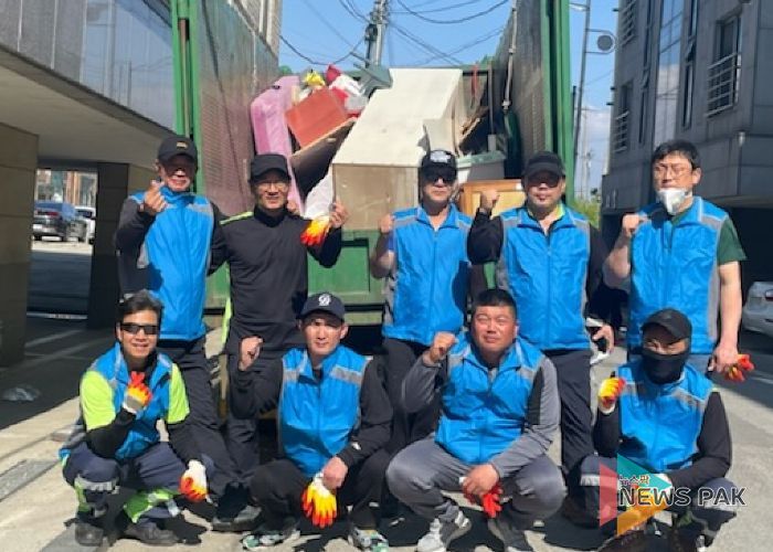 (자)금강환경 손나눔 봉사단, 취약계층 주거환경 정비 봉사로 이웃사랑 실천