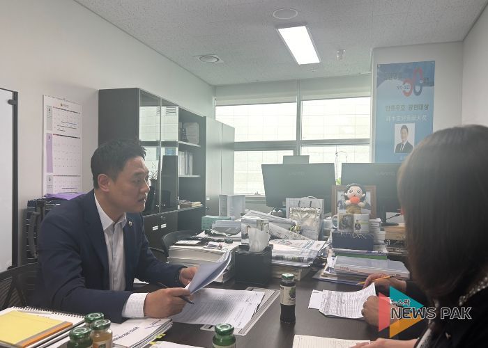 오석규 의원, 경기도교육청과 (구)고산초 부지 활용방안 논의