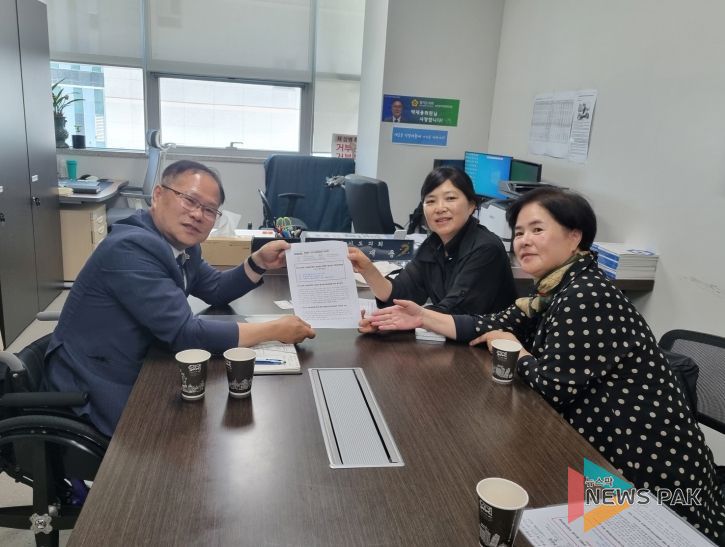 경기도의회 박재용 의원, 장애인 거주시설 이용자 부모회 방문으로 탈시설 지원 조례안 반대 건의문 접수 받아