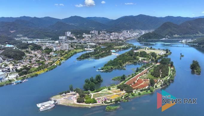 6월의 자라섬 전경