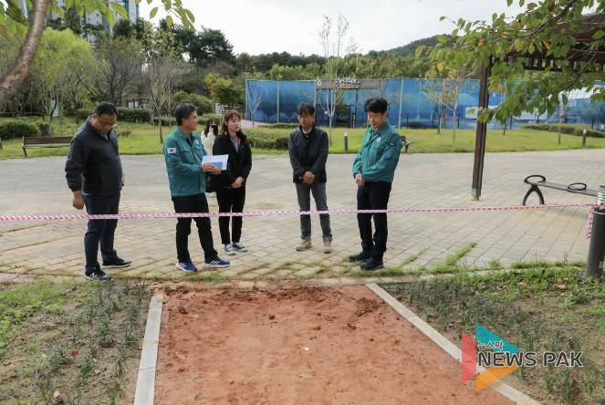 수원시 권선구청장, 도시공원 주요 사업지 현장방문