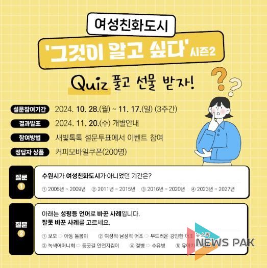 ‘여성친화도시 그것이 알고 싶다’ 시즌2 홍보물