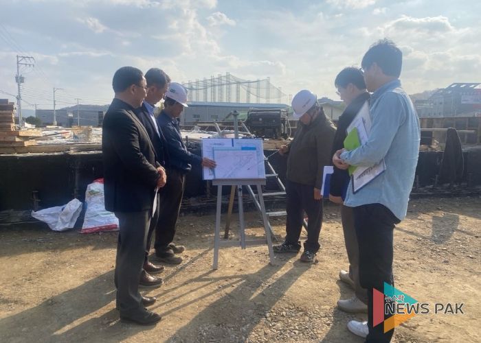 김선영 의원, ‘321번 지방도로 일산~매산 간 구간 확·포장 공사’ 현장방문 및 정담회 개최