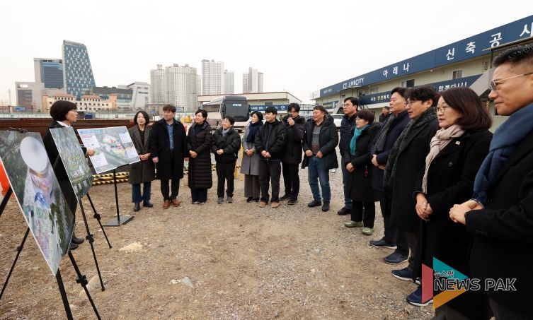 K-컬처밸리 공사 현장 방문