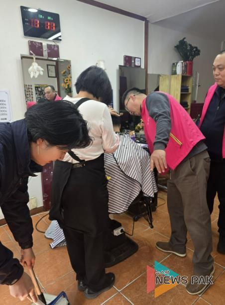 수원시 권선구 세류3동 지역사회보장협의체, 우리동네 꿀단지 봉사단 '이불세탁,이미용서비스'