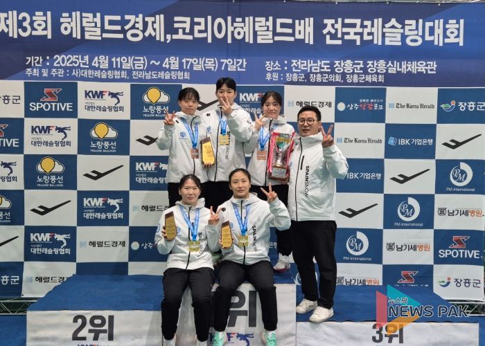 GH 여자레슬링팀, 멈추지 않는 ‘금빛 행진’… 올 개최 전국대회 ‘연속 단체전 우승’ 쾌거