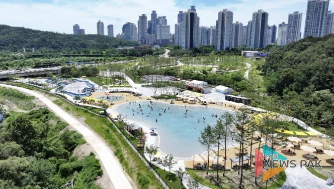 동탄 패밀리풀 항공사진