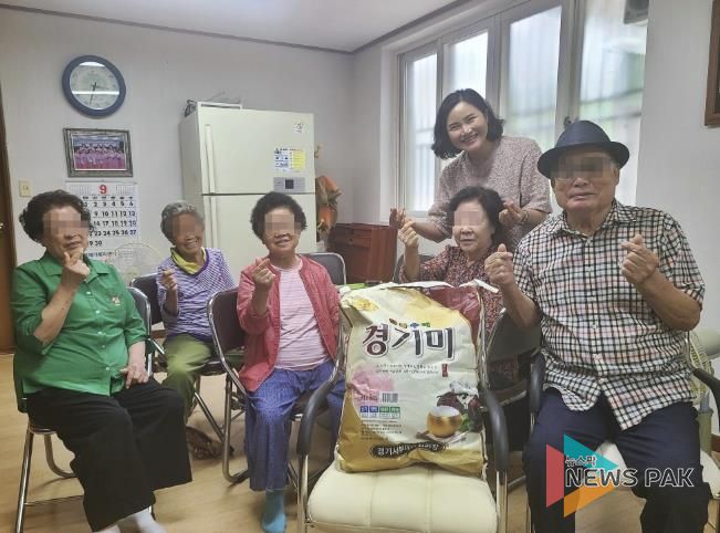 수원시 권선구 서둔동 상인회, 추석맞이 이웃돕기 백미 전달