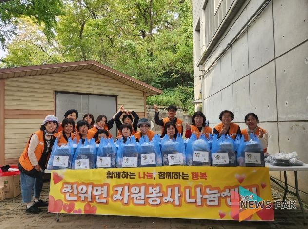 진위면 자원봉사 나눔센터, ‘취약계층 음식 나눔’ 봉사활동 실시