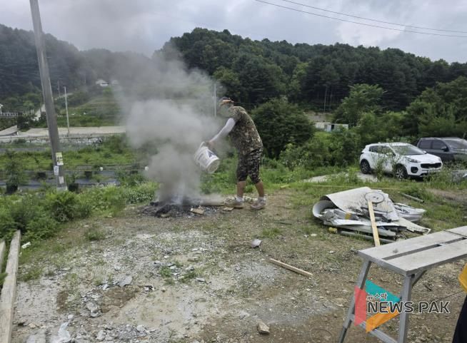 가평군, 산불예방 위해 불법소각 집중 단속