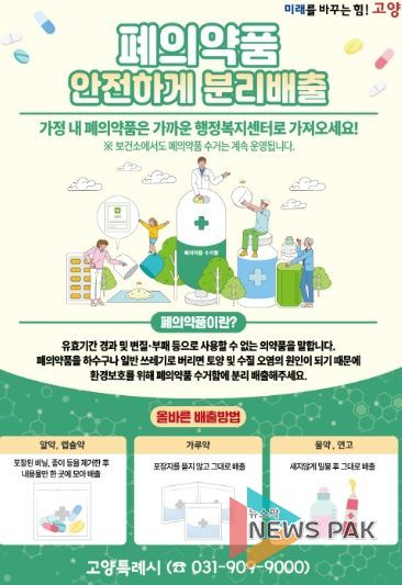 폐의약품 분리배출 안내문