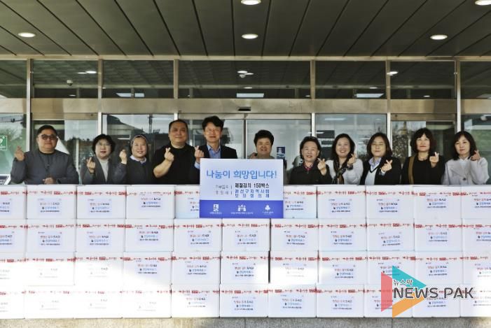 수원시 권선구 지역사회보장협의체, 제철김치 나눔 전달식 가져