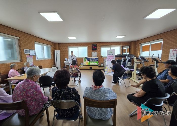 ‘찾아가는 건강관리 사무소’프로그램 일환으로 진행된 절주 교육
