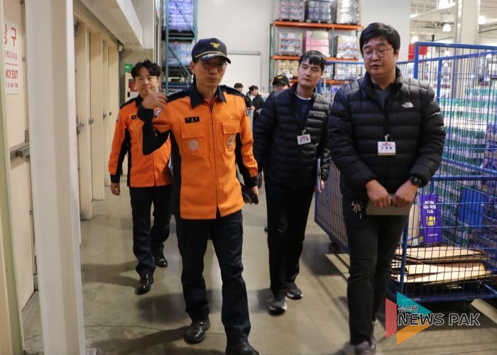 광명소방서, 대형판매시설 집중점검…겨울철 화재안전관리 강화
