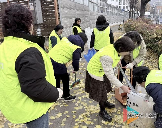 수원시 영통구 매탄1동, 초겨울 도로 낙엽 및 우수전 집중 정비