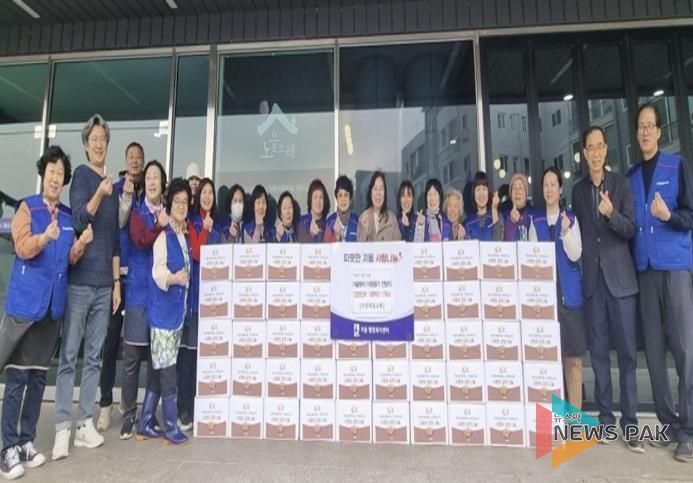 수원제일교회, 수원시 팔달구 지동에 김장김치 100박스 전달