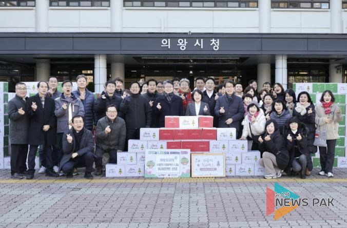의왕시, 새중앙교회로부터 크리스마스 맞이 ‘사랑의 천사박스’ 1,004상자 기부 받아