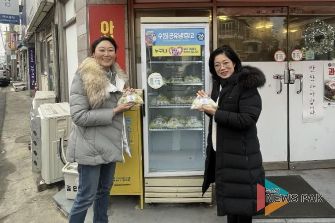 수원시 장안구 송죽동 통장협의회, 설맞이 '사랑의 떡국떡' 나눔