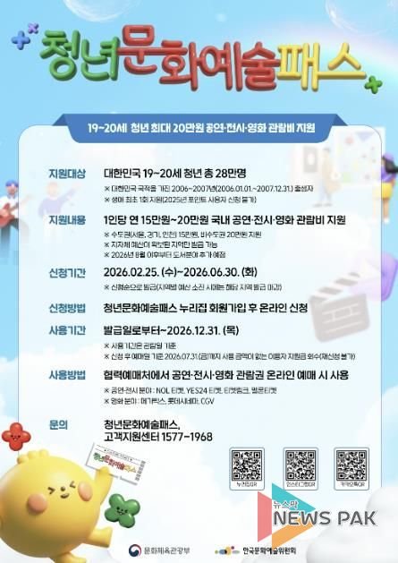 의왕시‘청년문화예술패스’지급