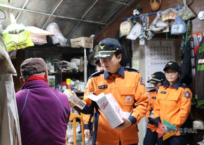 광명소방서, 주거용 비닐하우스 현장안전지도 실시로 화재위험 관리 강화