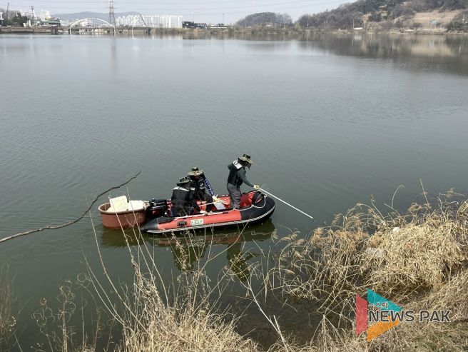 시흥시 물왕호수 벚꽃 만개 앞두고 봄맞이 환경정비 완료