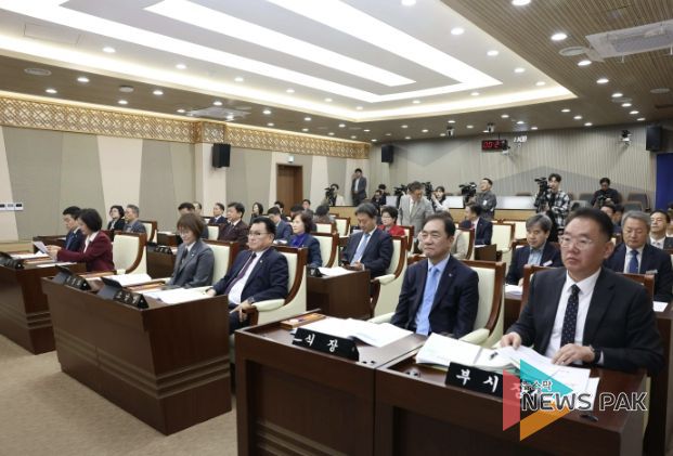 제261회 임시회 제2차 본회의 전경