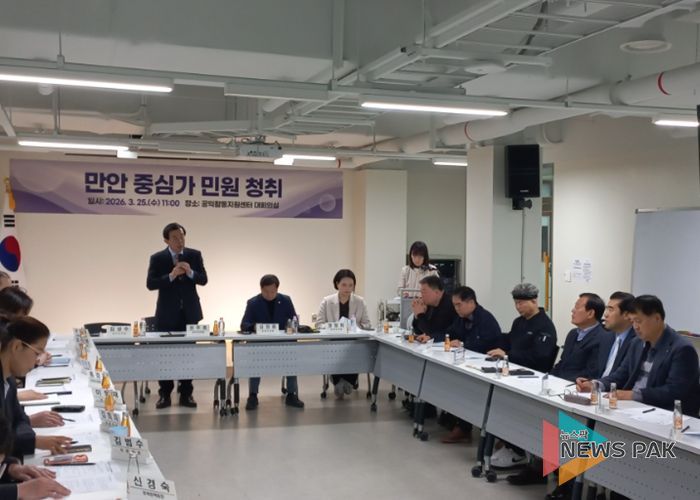 안양시 옴부즈만, 만안구 상인회와 고충민원 현장회의 개최