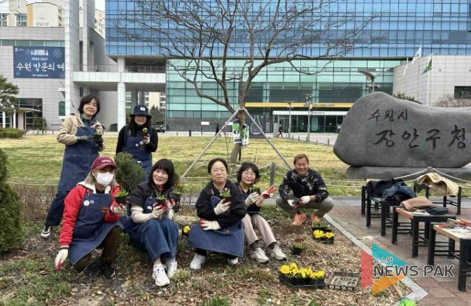 수원시 장안구, 손바닥정원단과 장안구청 내 거점정원 새단장