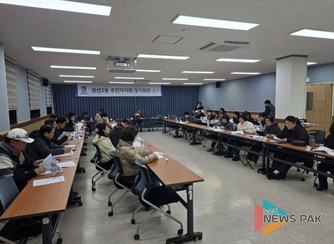 수원시 권선구 권선2동 주민자치회, 4월 정기회의 개최