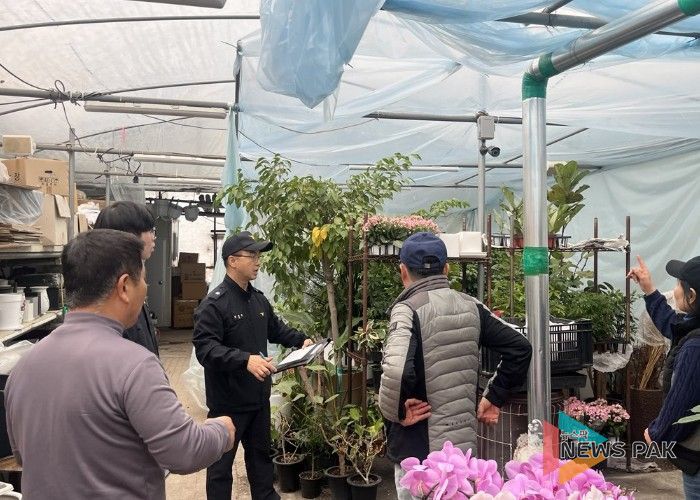 광명소방서, 봄철 비닐하우스 화재위험 사전 제거 위한 안전관리 강화