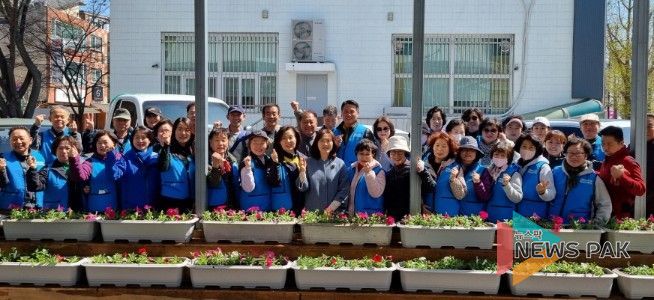고양시 대화동, 2026년 봄맞이 초화 식재 행사 개최