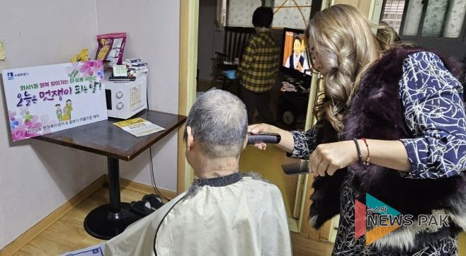 수원시 팔달구 화서1동, '꽃보다 아름다운' 재능기부... 찾아가는 이미용 서비스 실시